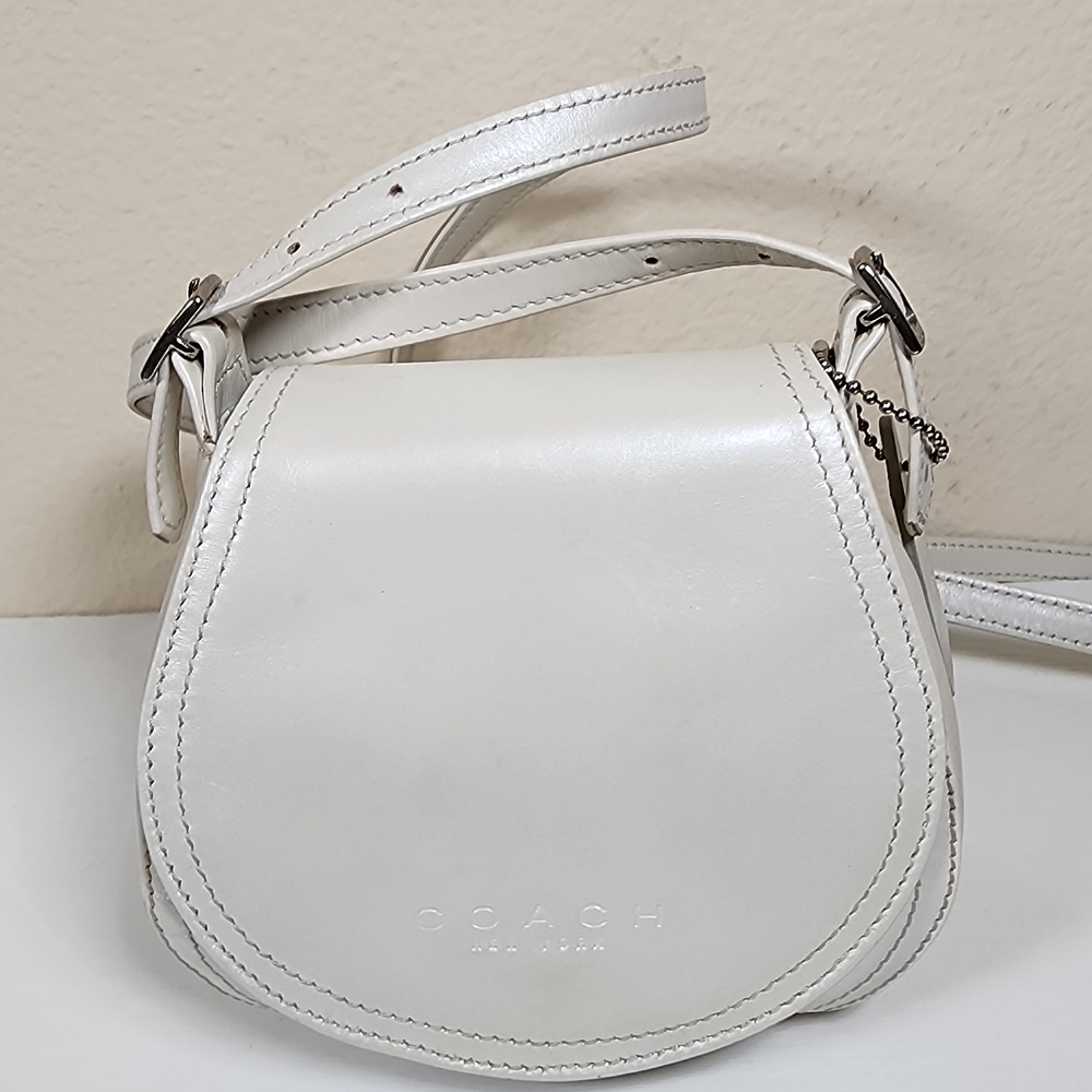 Coach Pearlized Party Bag In Ivory #6106 - Picture 11 of 14